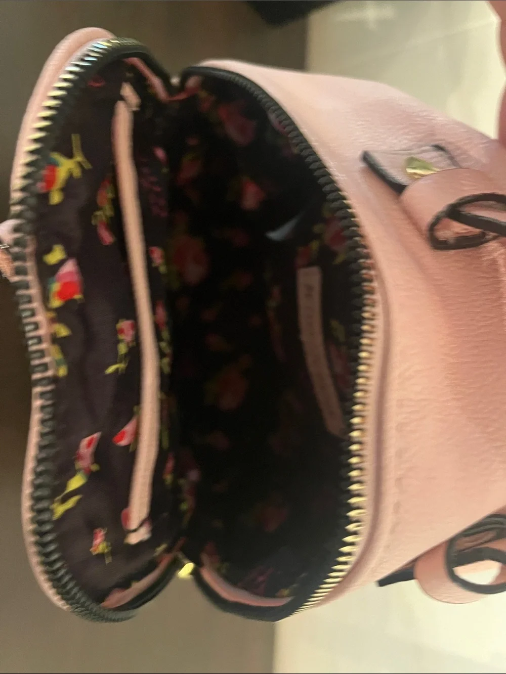 Betsey Johnson Pink Puppy Print Mini Backpack St. Bernard